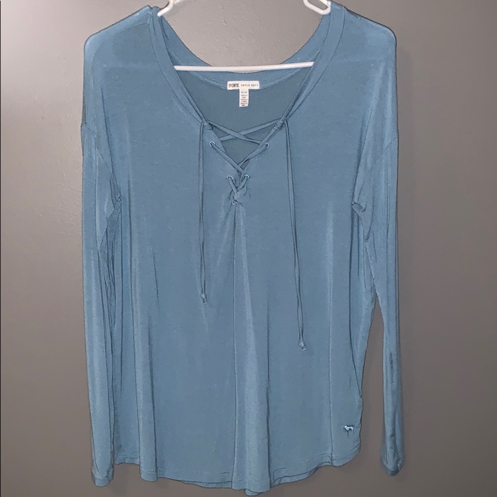 PINK Cross Strap Long Sleeve